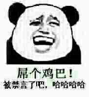 屌个鸡毛！被禁言了吧，哈哈哈哈