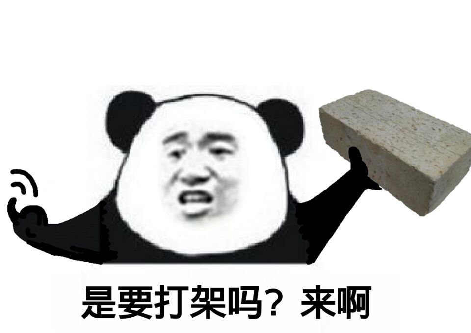 是要打架吗？来啊！（扔砖头）