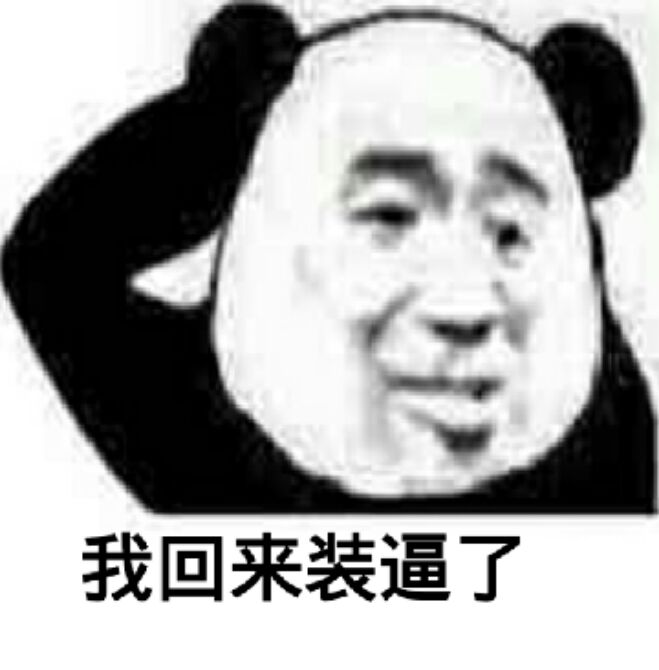 我回来 装逼了