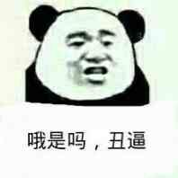 哦是吗？丑逼！