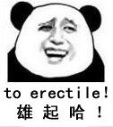 雄起哈！（to erectile）