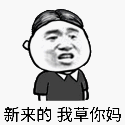 新来的，我草你妈！