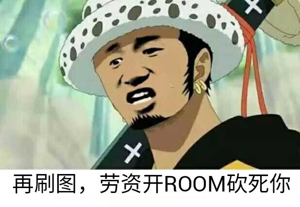 再刷图，劳资开ROOM砍死你！（海贼王罗！）