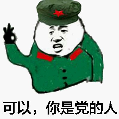 可以，你是党的人（OK手势）