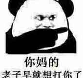 你妈的，老子早就想打你的（熊猫人）
