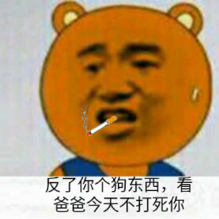 反了你个狗东西，看爸爸今天不打死你！