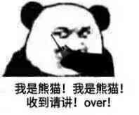 我是熊猫！我是熊猫！收到请讲！over！
