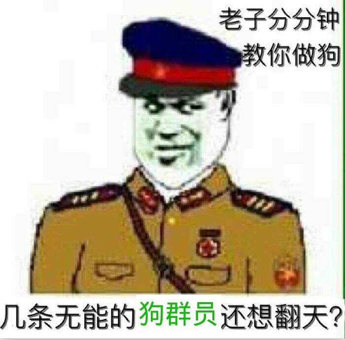 老子分分钟教你做狗，几条无能的狗群员还想翻天？