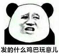 发的是什么鸡巴玩意儿（熊猫人）