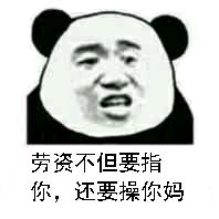 劳资不但要指你，还要操你妈！（熊猫人张学友）