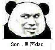 Son，叫声dad（儿子叫声爹）