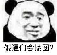 傻逼们会接图？（熊猫人伤心）