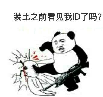 装比之前看见我ID了吗？