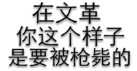 在文革，你这个样子是要被枪毙的