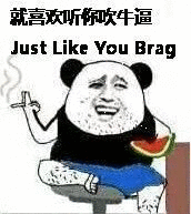 就喜欢听你吹牛逼（Just like you brag）