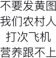 不要发黄图，我们农村人打次飞机营养跟不上