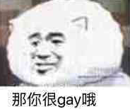 那你很gay哦