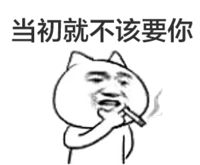 当初就不该要你