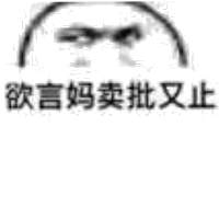 欲言妈卖批又止