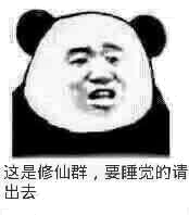 这是修仙群，要睡觉的请出去（熊猫人张学友）