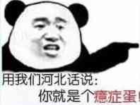 用我们河北话说：你就是个癔症蛋