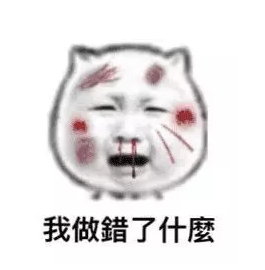 我做错了什么？（猫脸被打表情）