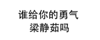 谁给你的勇气 梁静茹吗（纯文字）