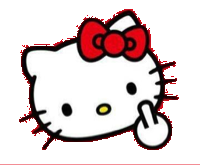 hello kitty 中指