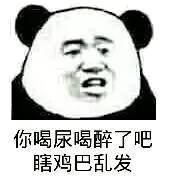 你喝尿喝醉了吧，瞎鸡巴乱发！（熊猫人张学友）