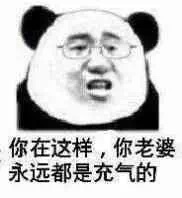 你在这样，你老婆永远都是充气的！（熊猫人）