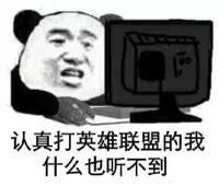 认真打英雄联盟的我什么也听不到！（熊猫）