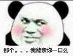 那个。。。。我能亲你一口么？