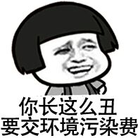 你长这么丑，要交环境污染费