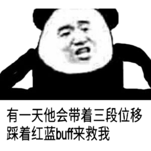 有一天他会带着三段位移踩着红蓝buff来救我