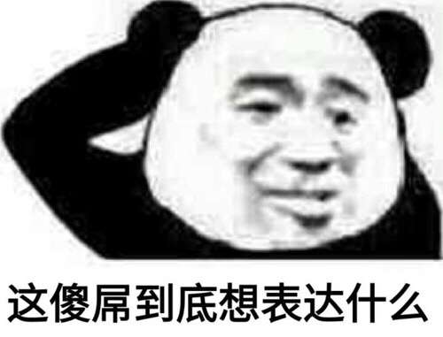 这傻屌到底想表达什么