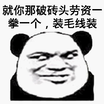 就你那破砖头劳资一拳一个，装毛线装！