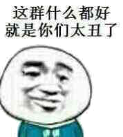 这群什么都好，就是你们太丑了