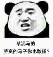 草泥马的，劳资的马子你也敢碰？