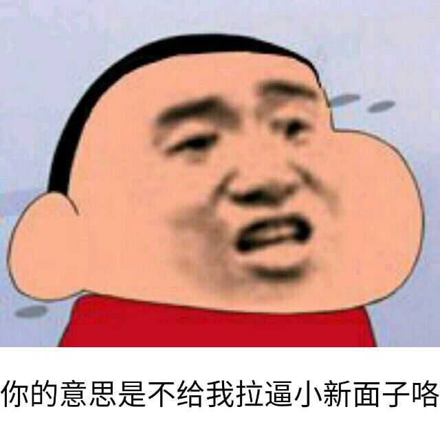 你的意思是不给我拉逼小新面子咯