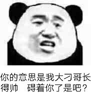 你的意思是我大刁哥长得帅，碍着你了是吧？