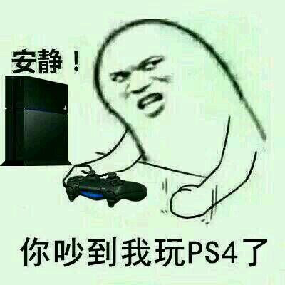 安静！你吵到我玩PS4了