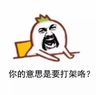 你的意思是要打架咯？