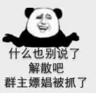 什么也别说了，解散吧，群主嫖娼被抓了