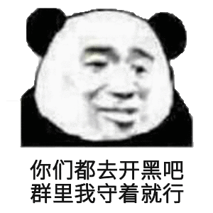 你们都去开黑吧，群里我守着就行！