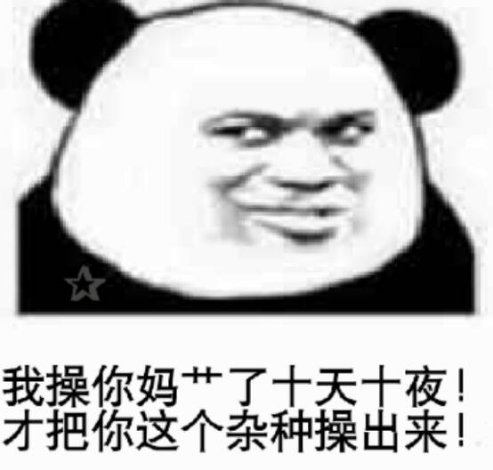 我操你妈艹了十天十夜！才把你这个杂种操出来！