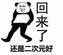 回来了，还是二次元好