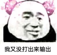 我又没打出来输出