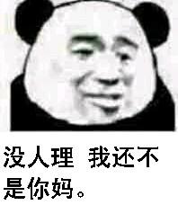 没人理，我还不是你妈