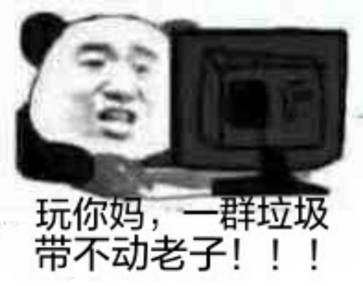 玩你妈,一群垃圾带不动老子!!!