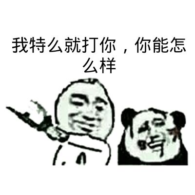 我特么就打你,你能怎么样